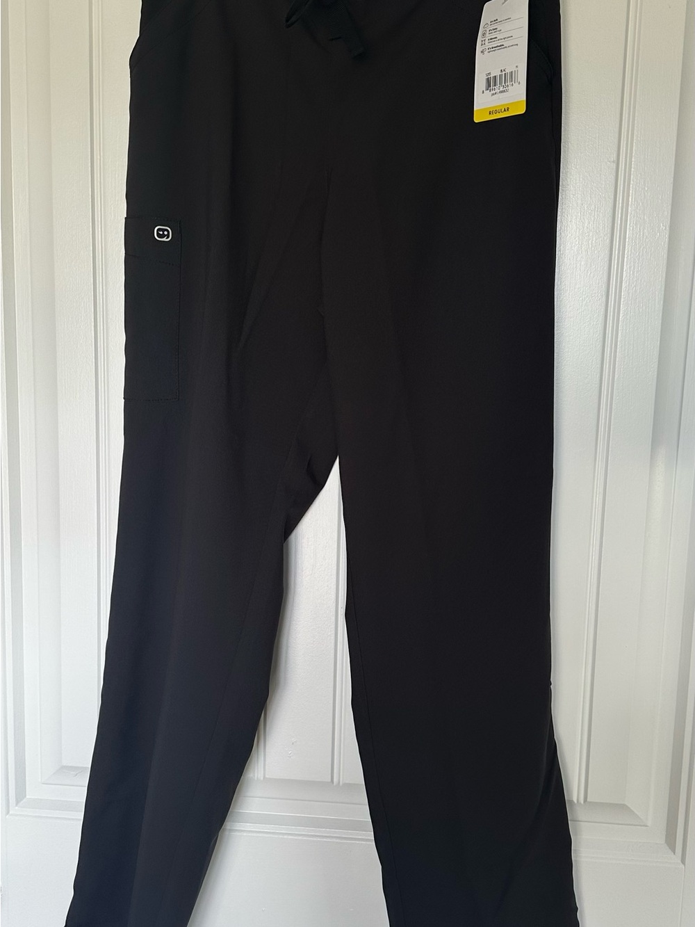 Wink Women’s Black Scrub Pants Size M Regular Elastic Drawstring